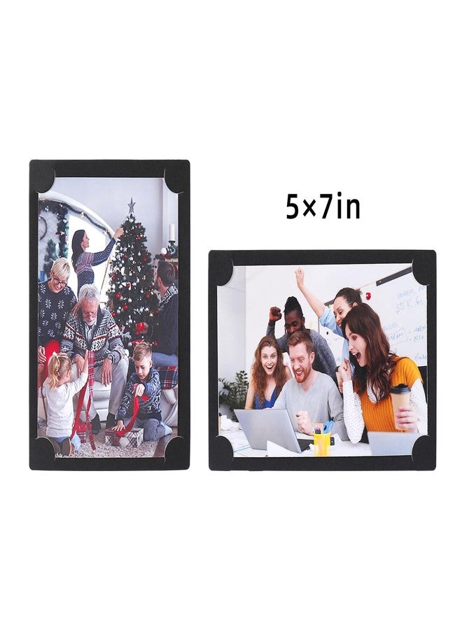 HOTUO Black Paper Frames 5x7 Set of 10, Cardboard Picture Frame with Easel, DIY Photo Crafts. - Image 5
